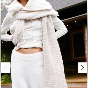 BRAND NEW Free People Ripple Recycled Blend Blanket Scarf